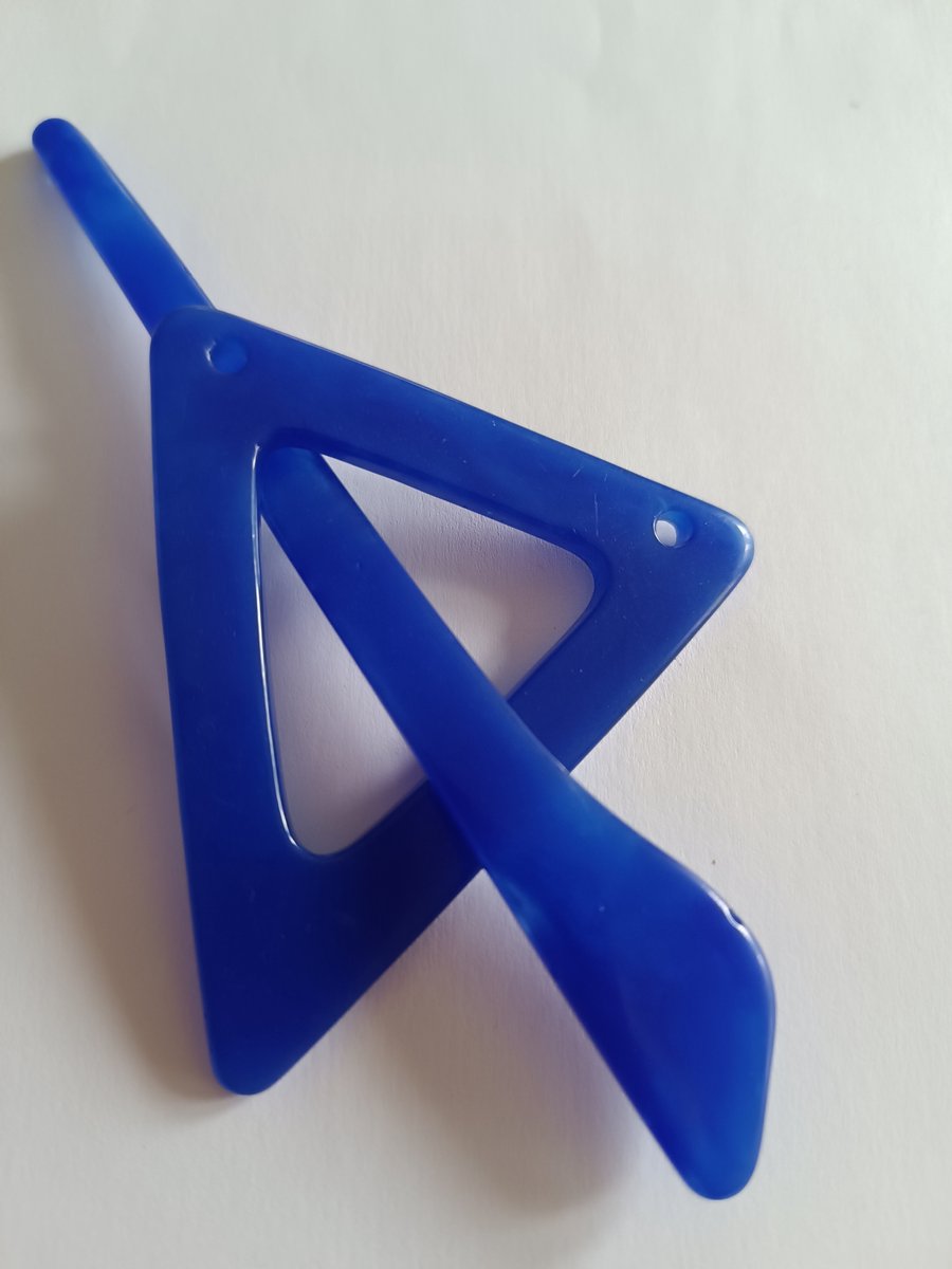 Vestsluiting 70mm kuststof blauw