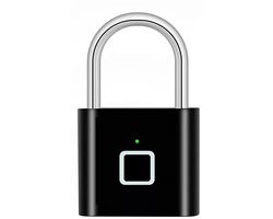 Smart Fingerprint Padlock, Finger Print Unlock Mini Security Key Friendly Kids and Elderly Keyless Lock Quick Anti-Theft