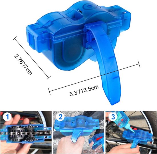 OIMG 10-delige - Professioneel Fiets Schoonmaak Set - Multifunctioneel Kettingreiniger Fiets - Ketting Schoonmaken - Kettingborstel - Fietsketting Reiniger - Cycling Bike Cleaning - Fietsreiniging set - Borstel - Ideaal voor Fiets /berg /weg van Merkloos — afbeelding 4