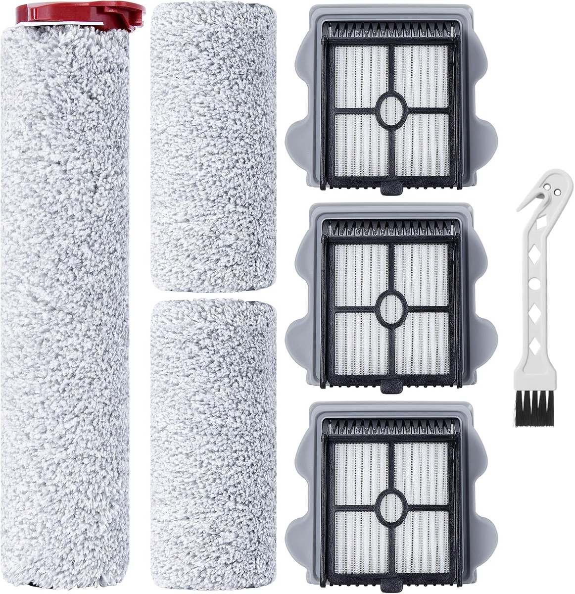 3 Rollenborstels + 3 HEPA Filters + 1 Reinigingsborstel Geschikt voor Roborock Dyad Pro/Dyad Pro Combo Draadloze Mopstofzuigers