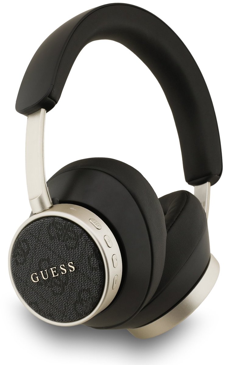 Guess Bluetooth Koptelefoon- ENC - PU Leather - 4G Classic Logo - Zwart