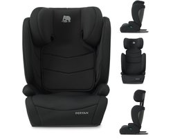 Deryan Charlie Luxe i-Size Autostoeltje - Vanaf 3,5 jaar tot ca. 12 jaar - 100-150 cm - Zwart