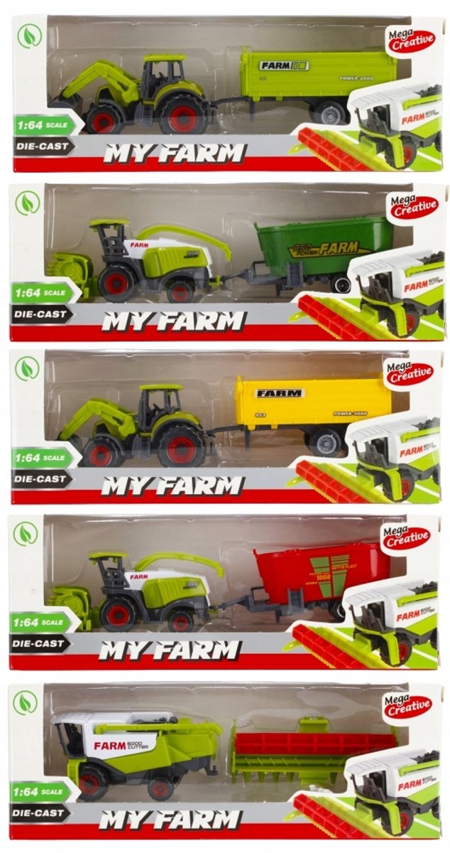 Mega Creative Metalen Boerderij Traktor 1:64 - Speelgoed voor Kinderen