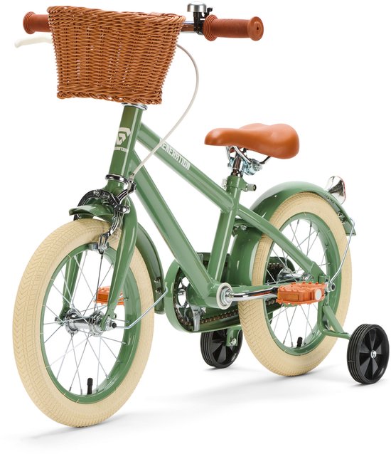 Generation Retro 14 inch Groen - Kinderfiets met Mandje van Generation — afbeelding 2