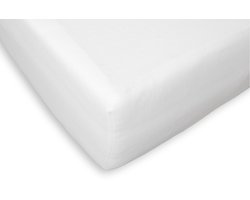 Briljant Home Molton Hoeslaken - 200x210 - Wit - 100% Katoen