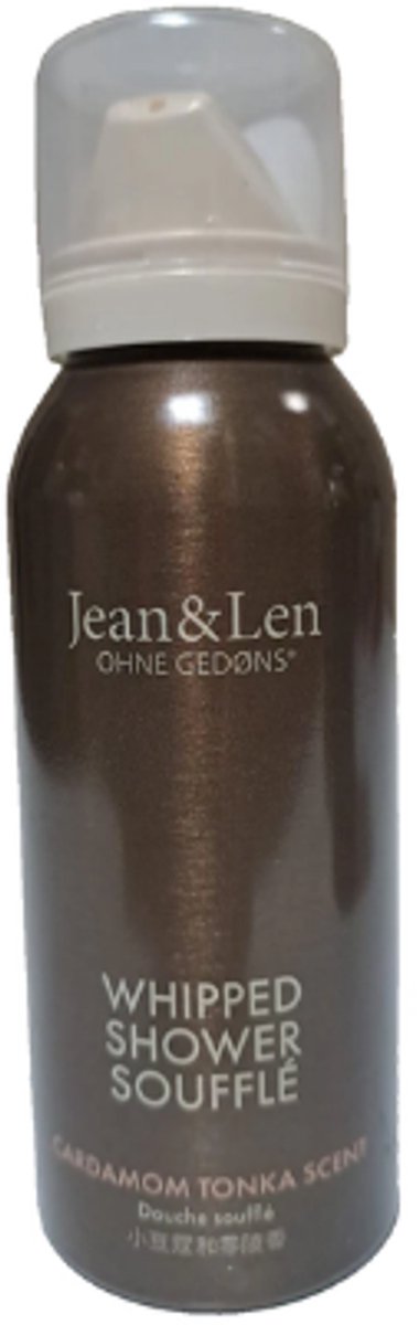 Jean & Len Whipped Shower Soufflé - Cardamom Tonka | 1x 75ml - Luxe Doucheschuim - Verzorgend & Geurig Schuim