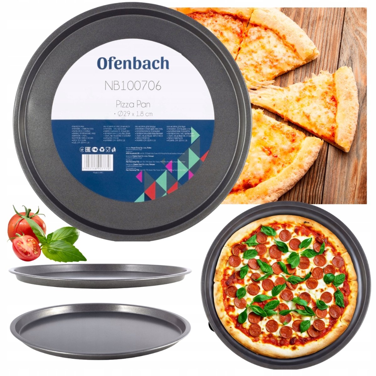 Ofenban Pizizavorm Rond 29cm – Anti-authabak & Duurzaam