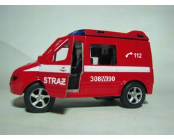 Brand Hipo Brandweerauto 11cm met Geluid en Licht - Speelgoed