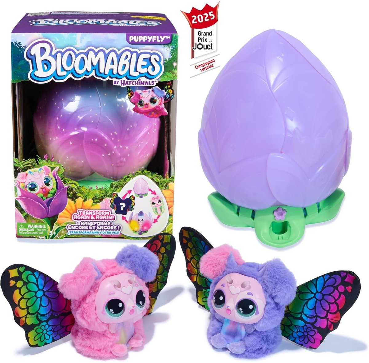 Bloomables - Puppyfly - interactief speelgoed en bloem met herhaalbare onthulling en transformatie, meer dan 100 geluiden en reacties (stijlen variëren) — cadeau in Spellen & Speelgoed - foto 5