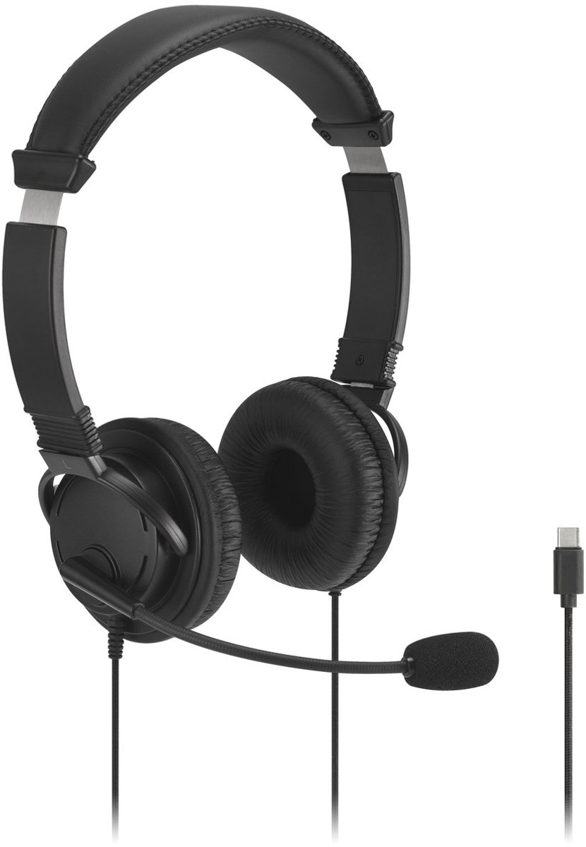 Kensington Headset Classic - Mic & Volume Control - Zwart