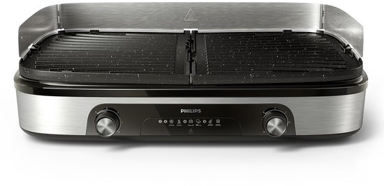 Philips Serie - Elektrische Grill - 2400W - Grote Grilloppervlakte - 2 Kookzones — afbeelding 4
