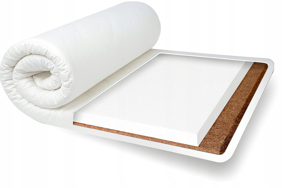 Matras Topper HR Schuim & Kokos 90x200 cm - Extra Hard H4/H5
