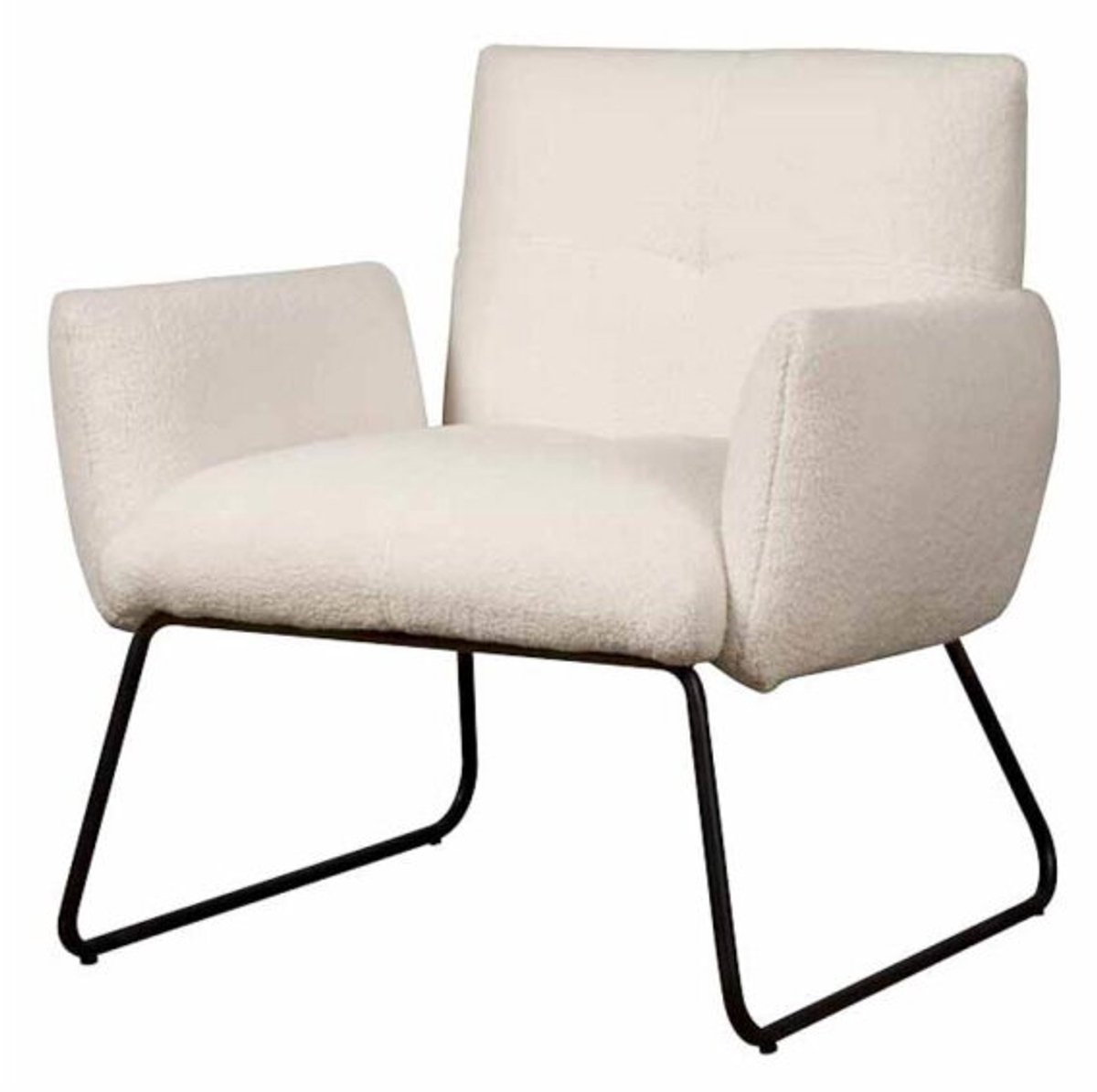 Tower Living Dante Fauteuil - fabric Teddy MJ81 White