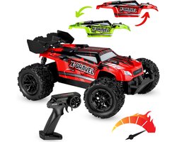 Overmax X-Gravel RC Auto – 1:16 Terenauto 20 km/u – Achterwielaandrijving, Vering, 2 Accu’s tot 30 min Speeltijd, 2 Carrosserieën – Offroad Racewagen voor Kinderen & Volwassenen
