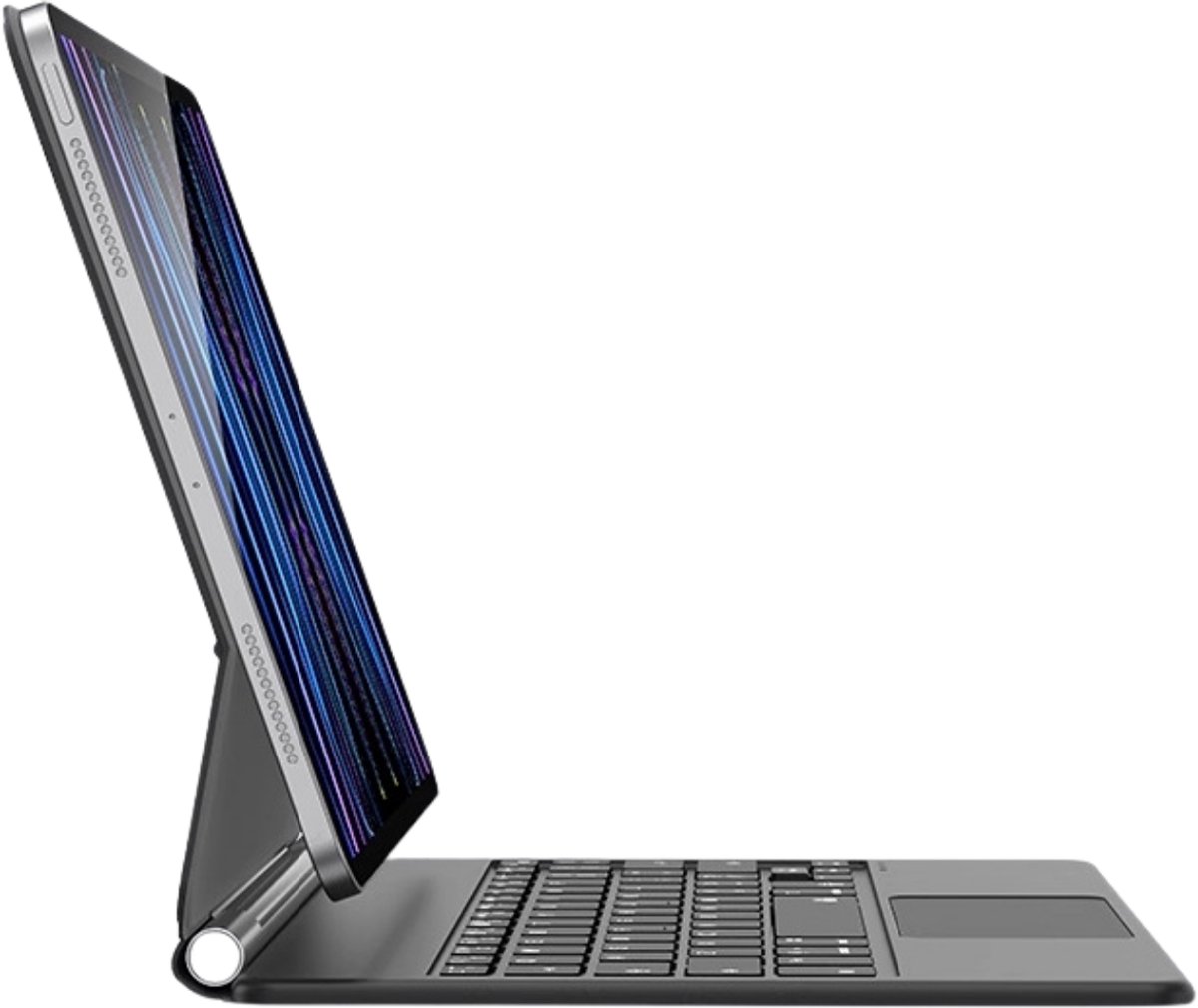 Toetsenbord Hoes Geschikt Voor Apple iPad 2025 11 Inch (11th Gen) / iPad 2022 10.9 Inch (10th Gen) 10de Generatie - Bluetooth Magnetisch Keyboard Case - met Touchpad Muis en Verlichting - QWERTY - Zwart — cadeau in Telefoon & Tablet - foto 2