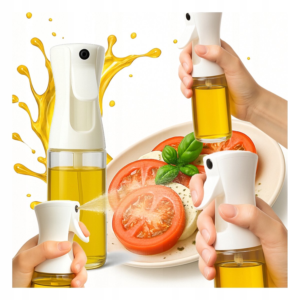 Glazen Olie Sprayfles 200ml - Gezond Koken & Precisie