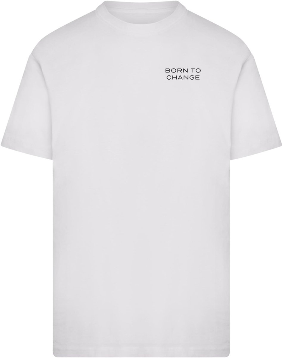 Mister Tee Born To Change Heren Tshirt L Wit