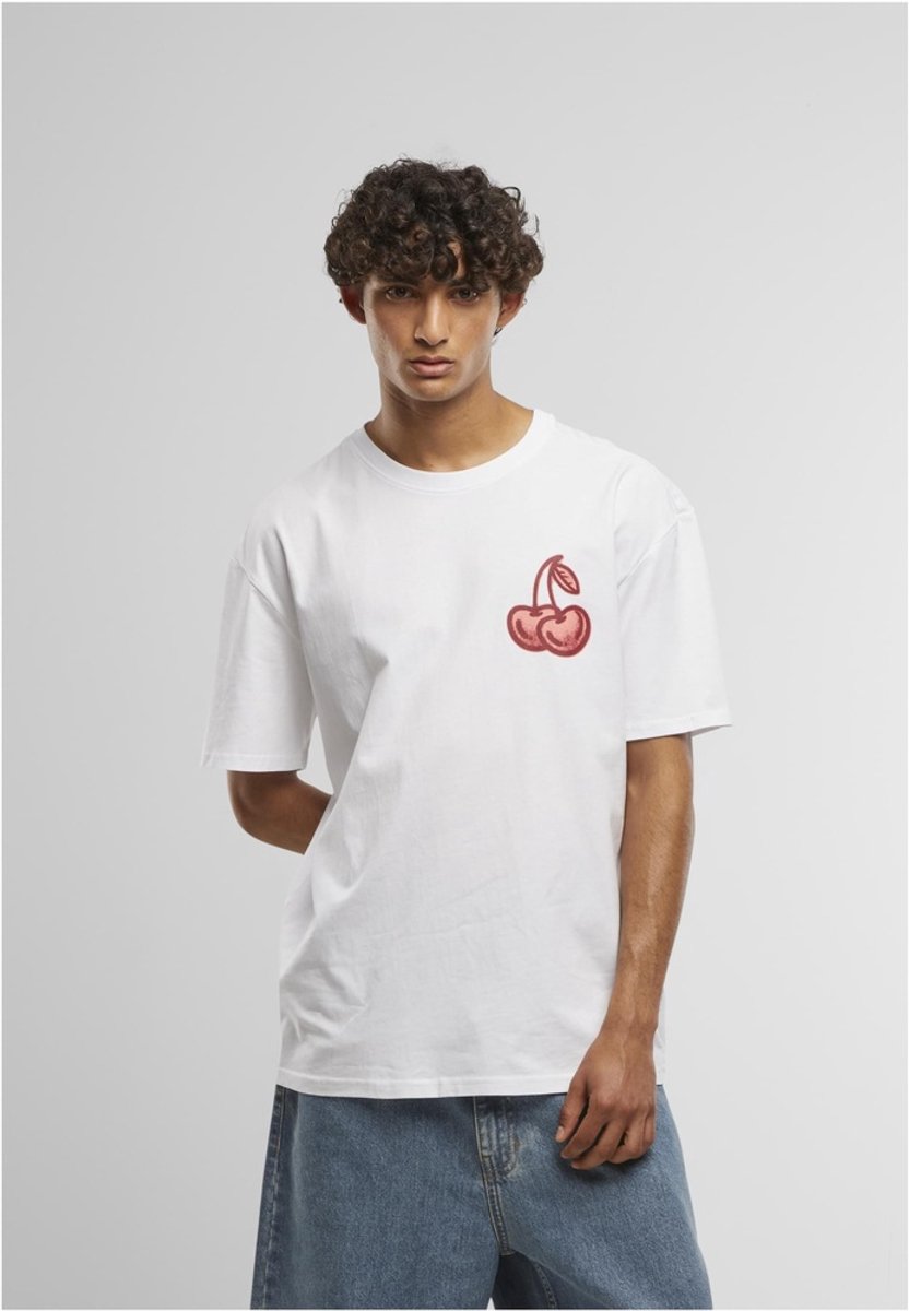 Mister Tee Cherry Good Oversize Heren Tshirt XXL Wit