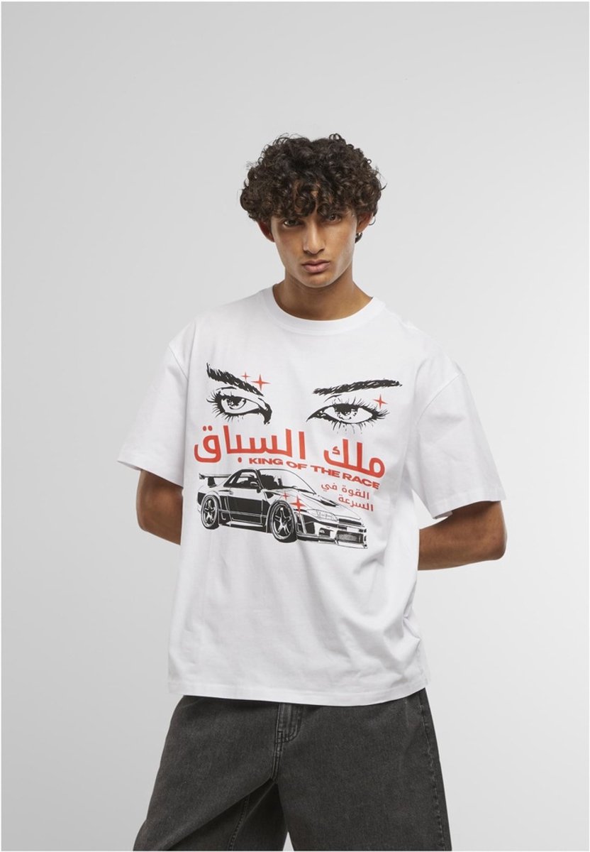 Mister Tee King Of The Race Oversize Heren Tshirt L Wit