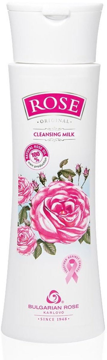 Cleansing milk Rose Original | Zachte reinigingsmelk met panthenol en 100% natuurlijke Bulgaarse rozenolie en rozenwater