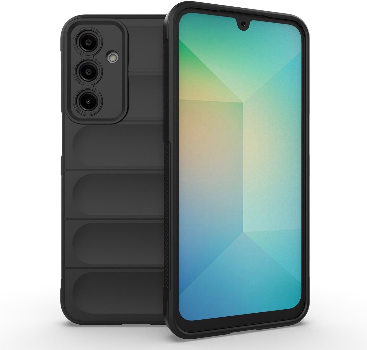 Solidenz AeroGrip geschikt voor Samsung Galaxy A16 hoesje - Zwart