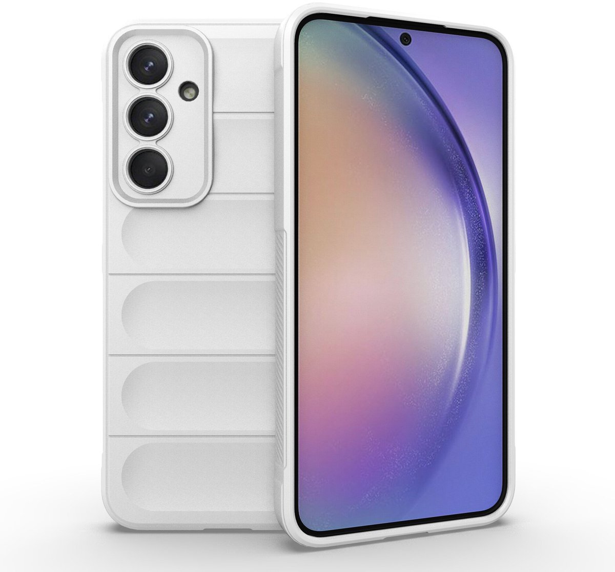 Solidenz AeroGrip geschikt voor Samsung Galaxy A35 hoesje - Wit