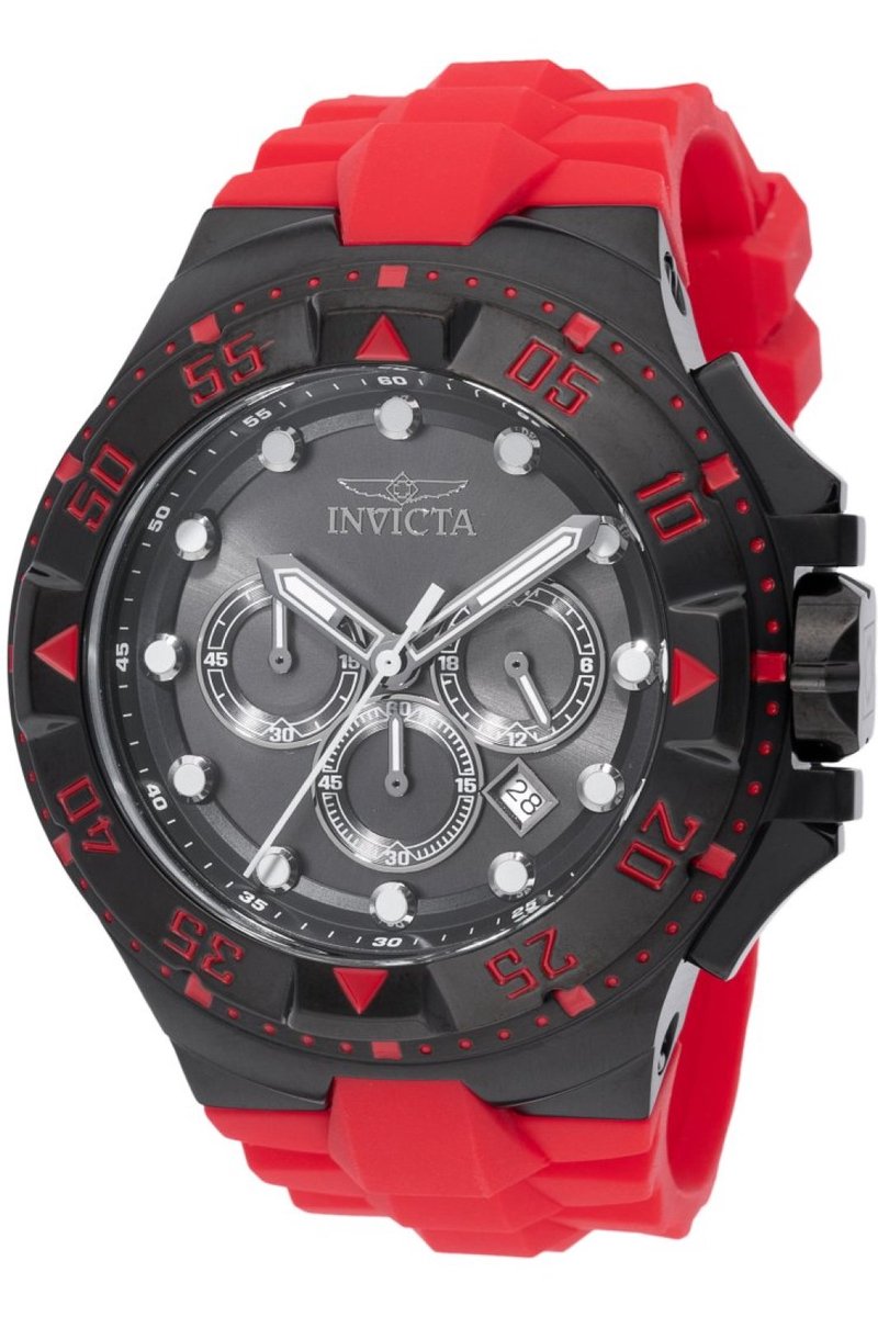 Invicta Excursion 48540 Heren Horloge - Waterdicht - Analoog - Quartz Uurwerk - Roestvrij Staal met grijze Wijzerplaat - 50mm
