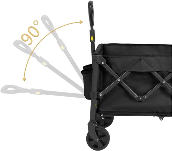 Naturehike mini opvouwbare bolderkar - 110 L - 120 kg draagvermogen - 6 kg lichtgewicht - scheurvast Oxford bekleding & stalen frame - 360° zwenkwielen - inklapbaar met telescoophandvat van Naturehike — afbeelding 2