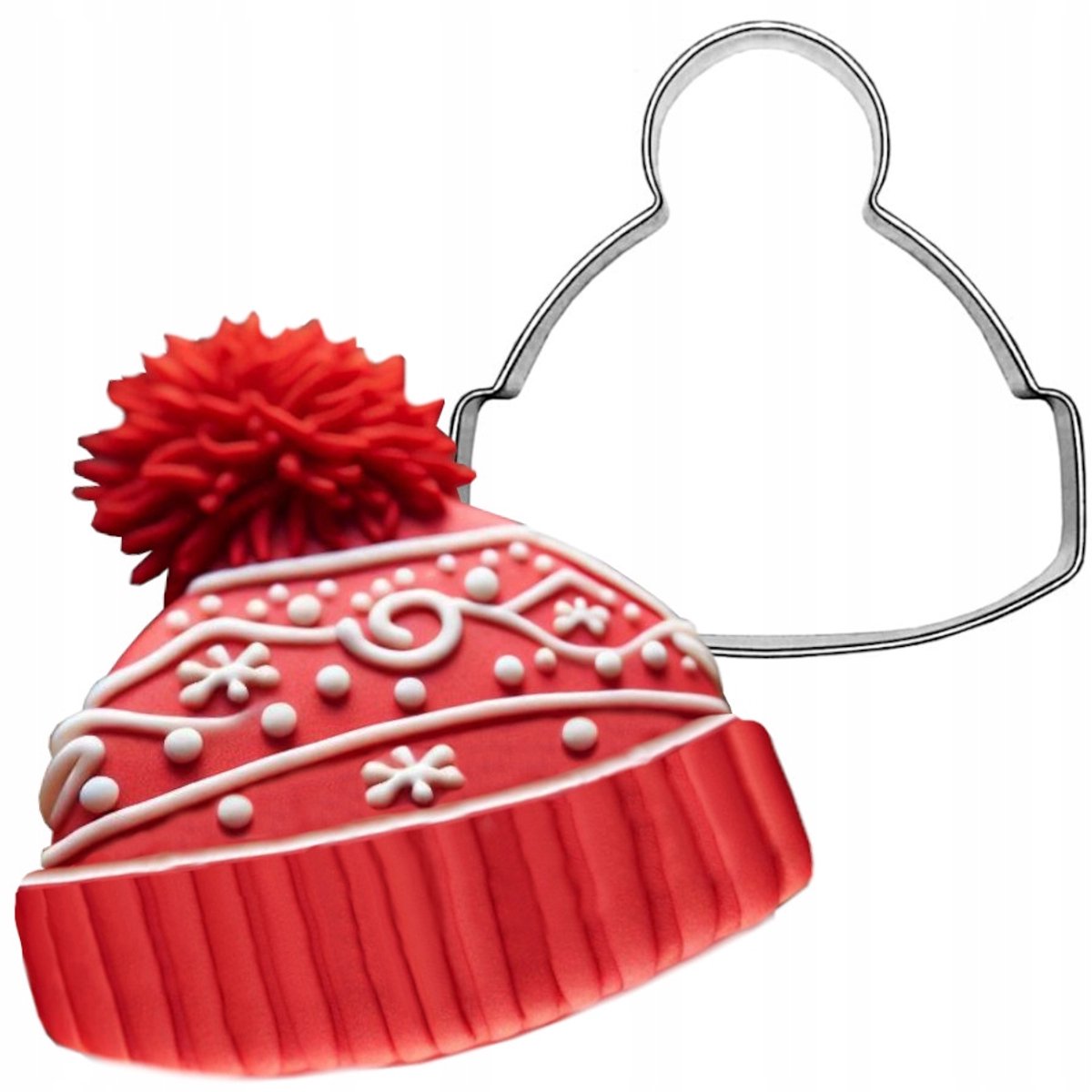 Kerstmuts Koekjesvorm 5,7 cm - Metaal - Voor Koekjes & Decoratie