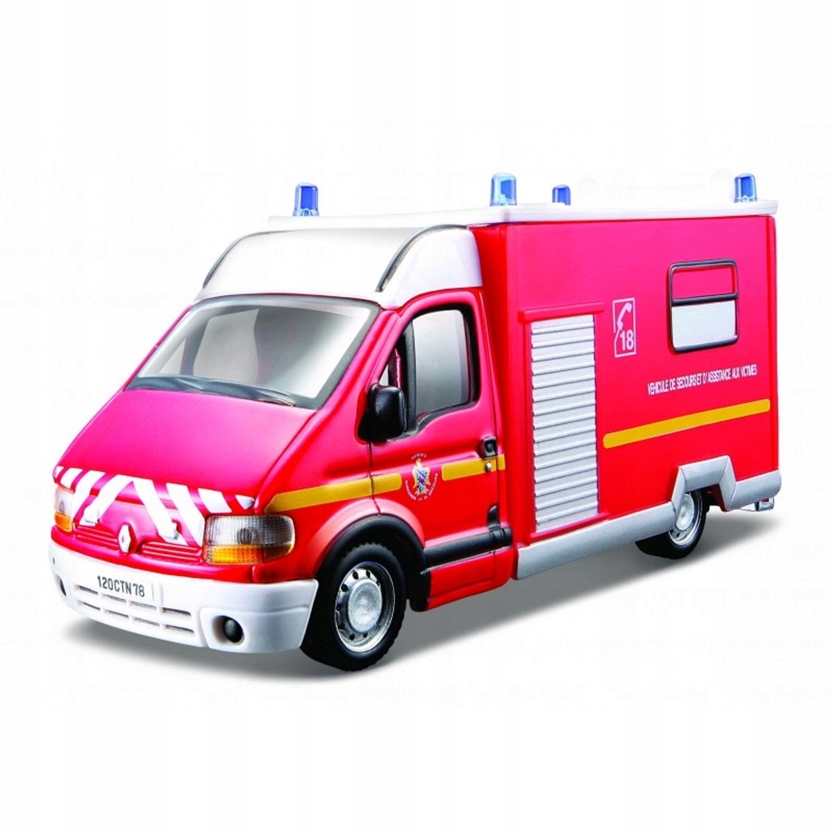 Bburago Renault Master Brandweer Modelauto 1:50