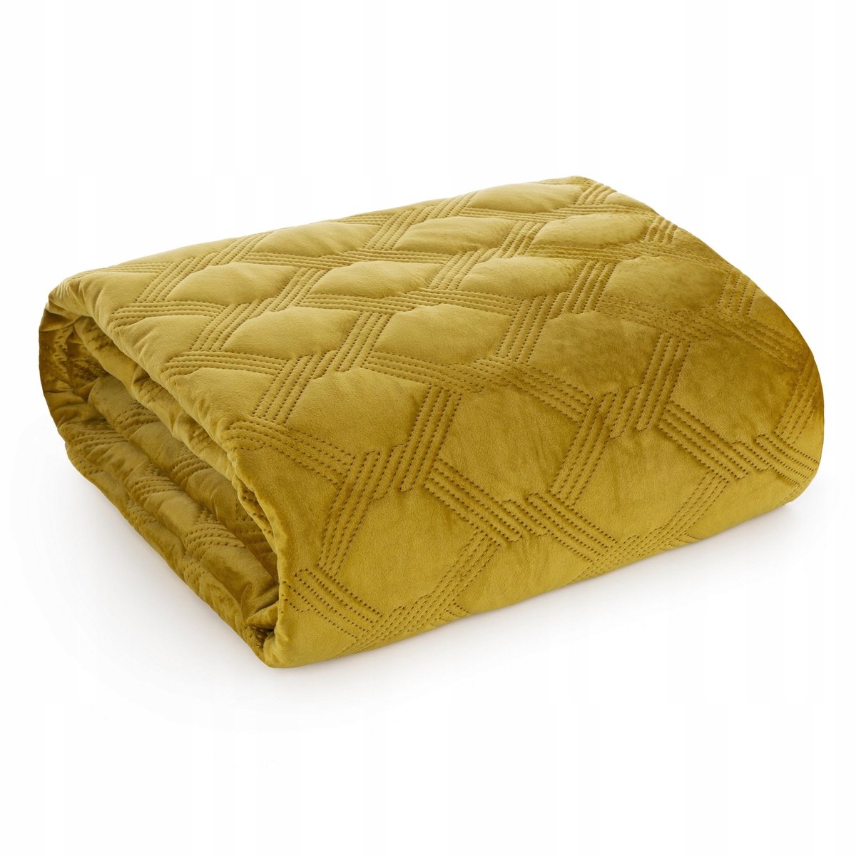Luxe Welweten Bedsprei 220x240cm Miodowy Piké Geometrisch Design