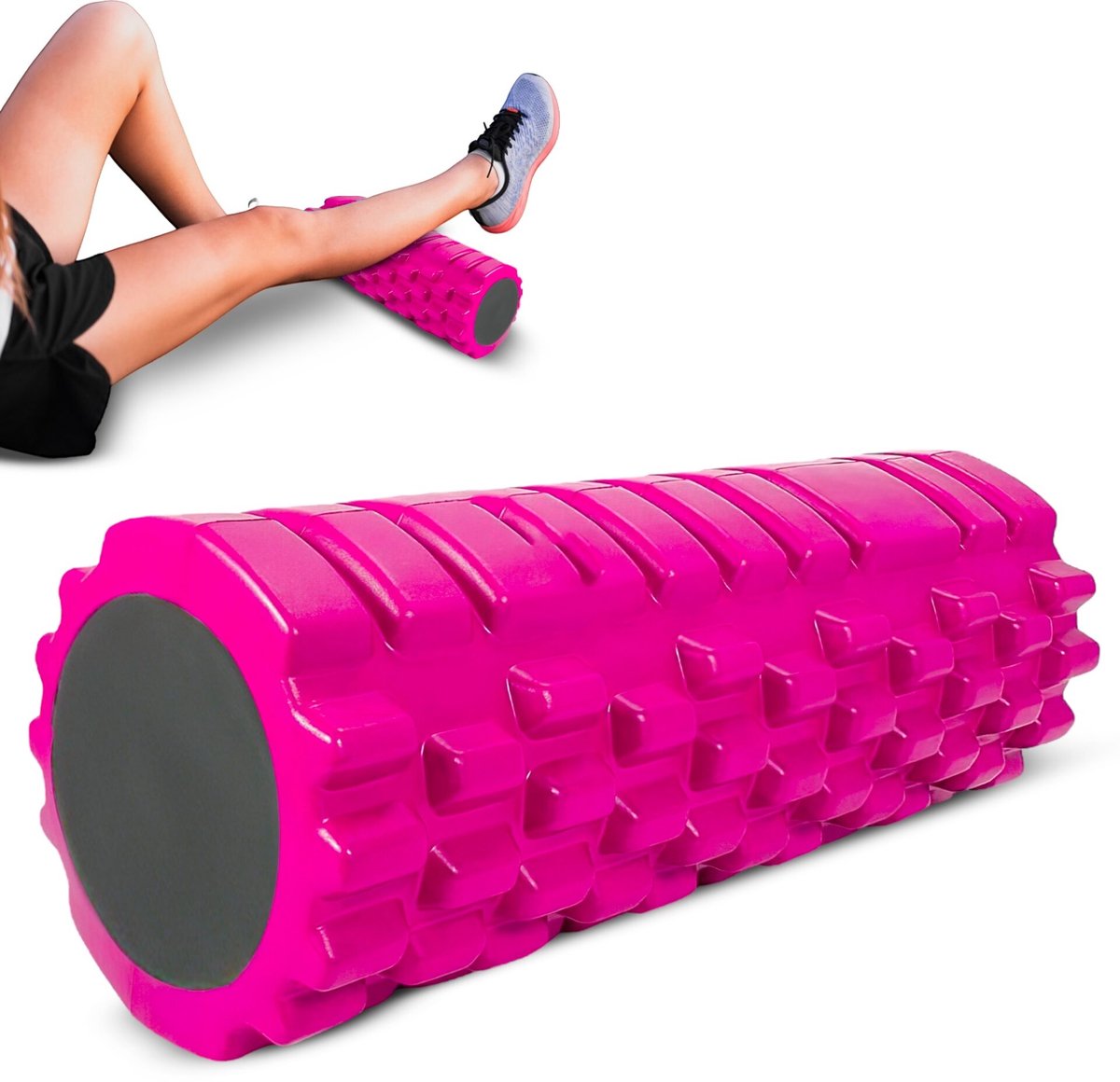 Padisport Foamroller 2 In 1 Voordeelset Roze - Foamrol thumbnail 2