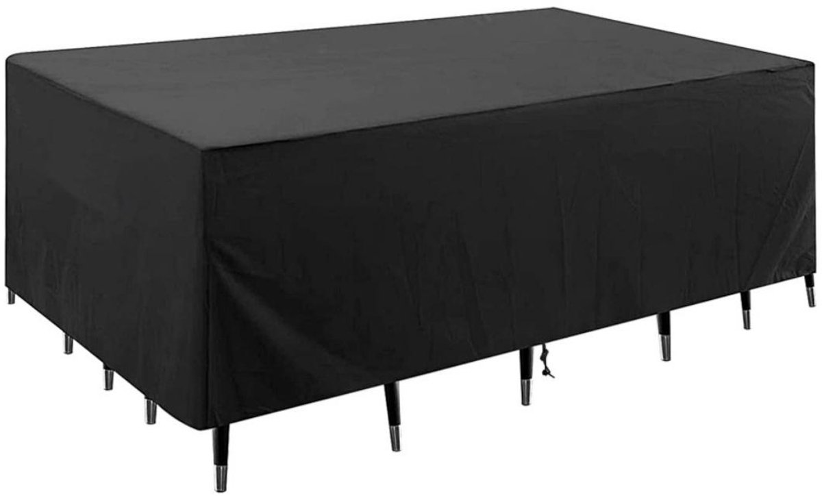 EXCITAT Tuinmeubelhoes - Waterdichte tuinmeubelhoes - Meubelhoes - Tafelhoes voor buiten - 420D Oxford stof - Geschikt voor waterdichte stoffen, UV-bescherming - 180x120x74cm - Zwart