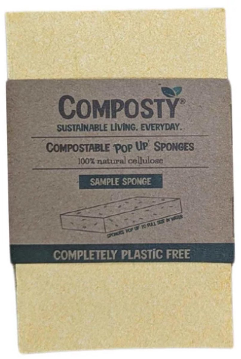 Magic 'Pop-Up' Eco Sponges - Geel - 2 stuks
