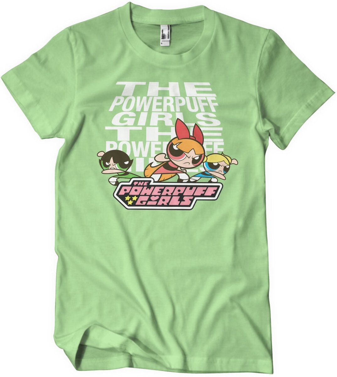 Power Puff Girls T-Shirt Powerpuff Girls T-Shirt WB-1-PPG001-DTF844 MintGreen-L