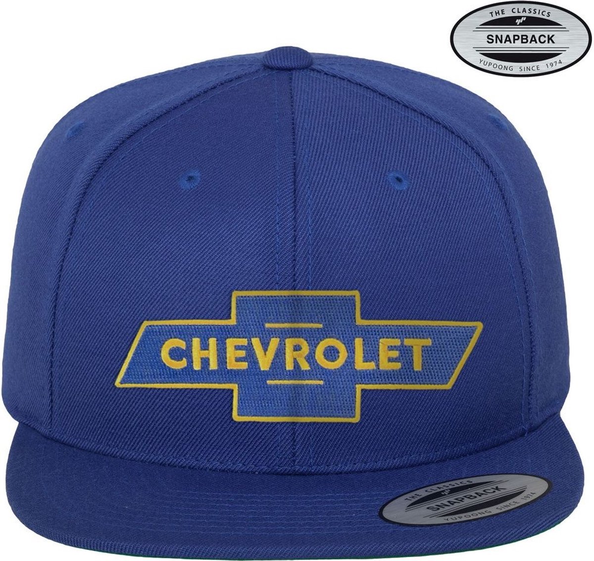 Chevrolet Cap Bowtie Logo Premium Snapback Cap GM-91-CHEV9901-CB66 Blue