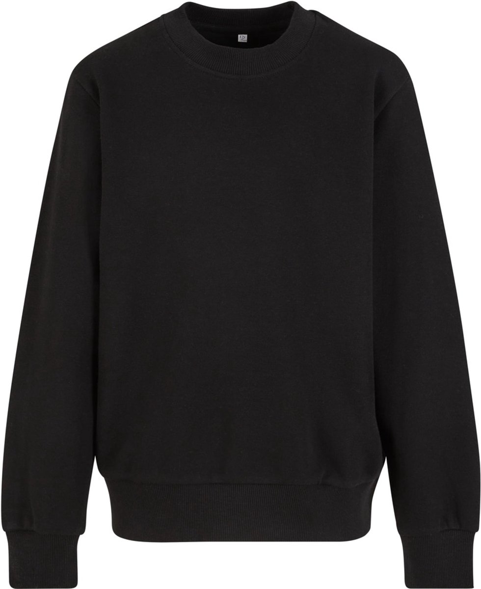 Urban Classics Light Terry Crew Sweater/trui kinderen Kids 134/140 Zwart