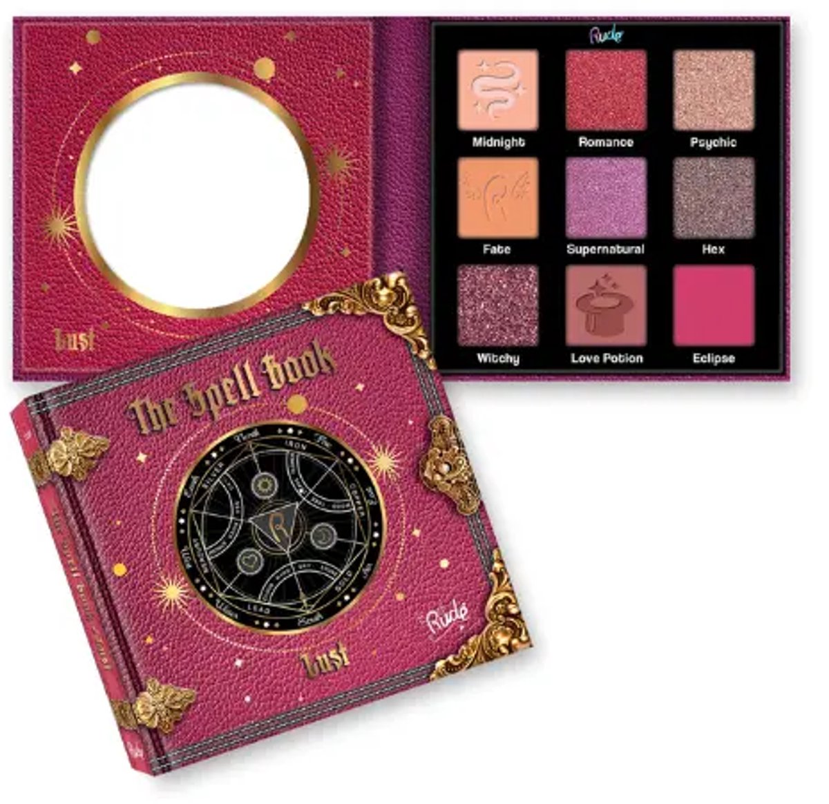 Rude Cosmetics Spell Book Eyeshadow Palette Lust