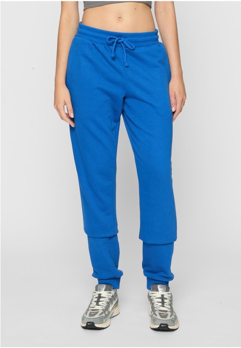 Urban Classics Light Terry Basic Dames joggingbroek M Blauw