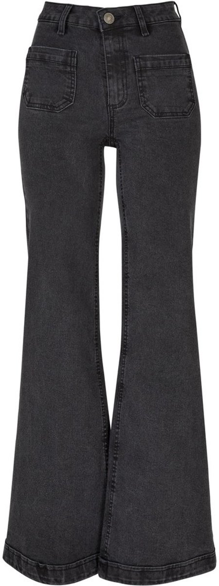 Urban Classics Damesjeans: vintage flared denim broek voor dames