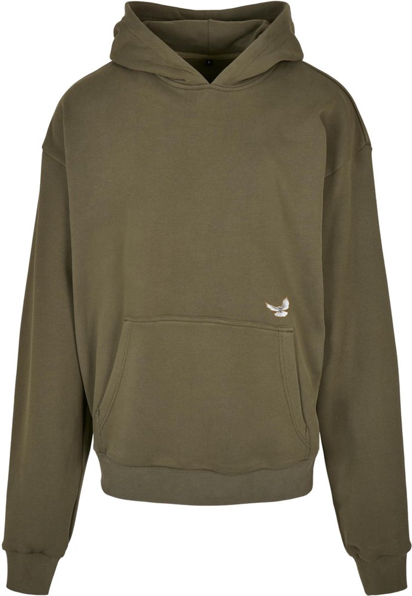 Mister Tee K-Dot Heavy Oversize Hoodie/trui XL Olijfgroen