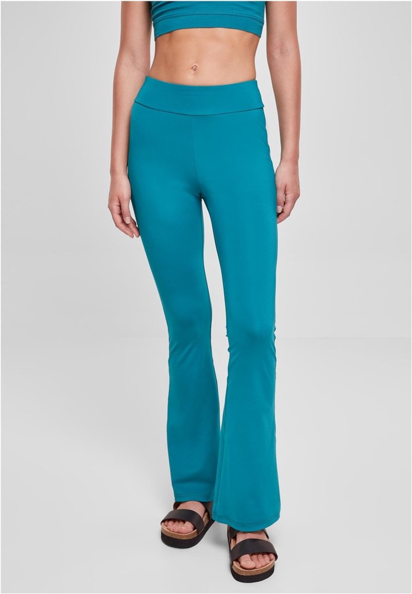 Urban Classics Recycled High Waist Flared Legging 5XL Blauw