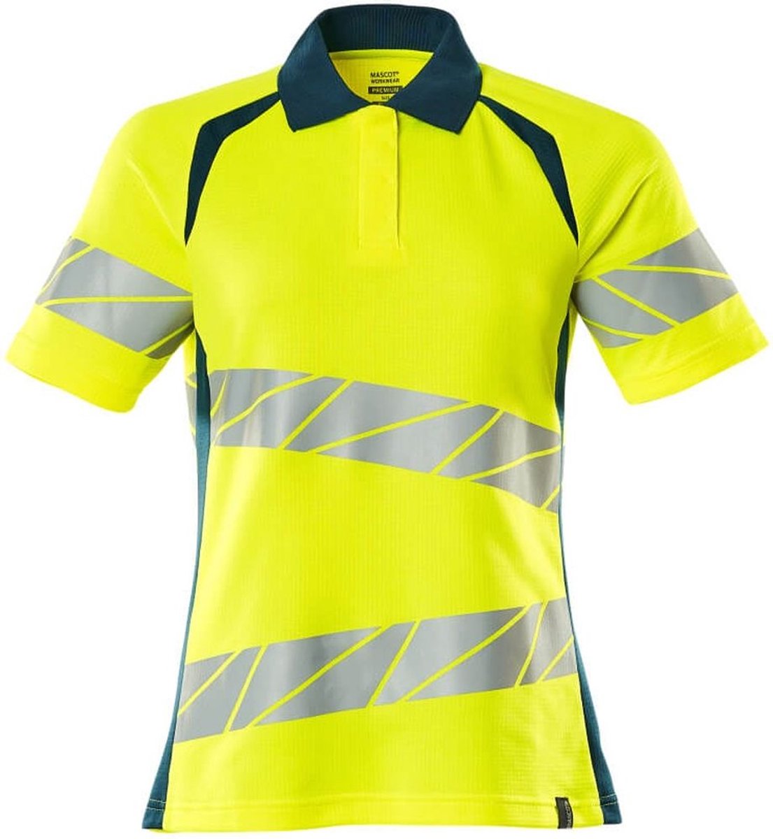 Mascot Accelerate Safe Poloshirt 19093-771 - hi-vis geel/donkerpetrol - 2XL