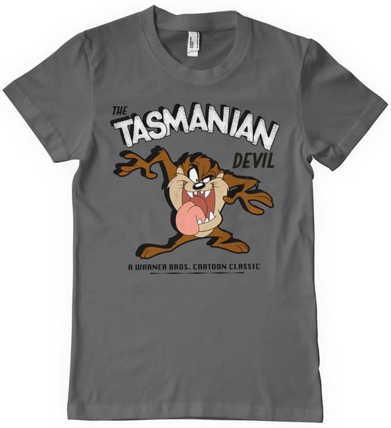 T-shirt Looney Tunes Le Diable de Tasmanie WB-1-LT015-H57-16 Gris foncé - L
