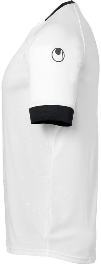 Uhlsport Division 2.0 Shirt Korte Mouw Kinderen - Wit / Zwart | Maat: 128