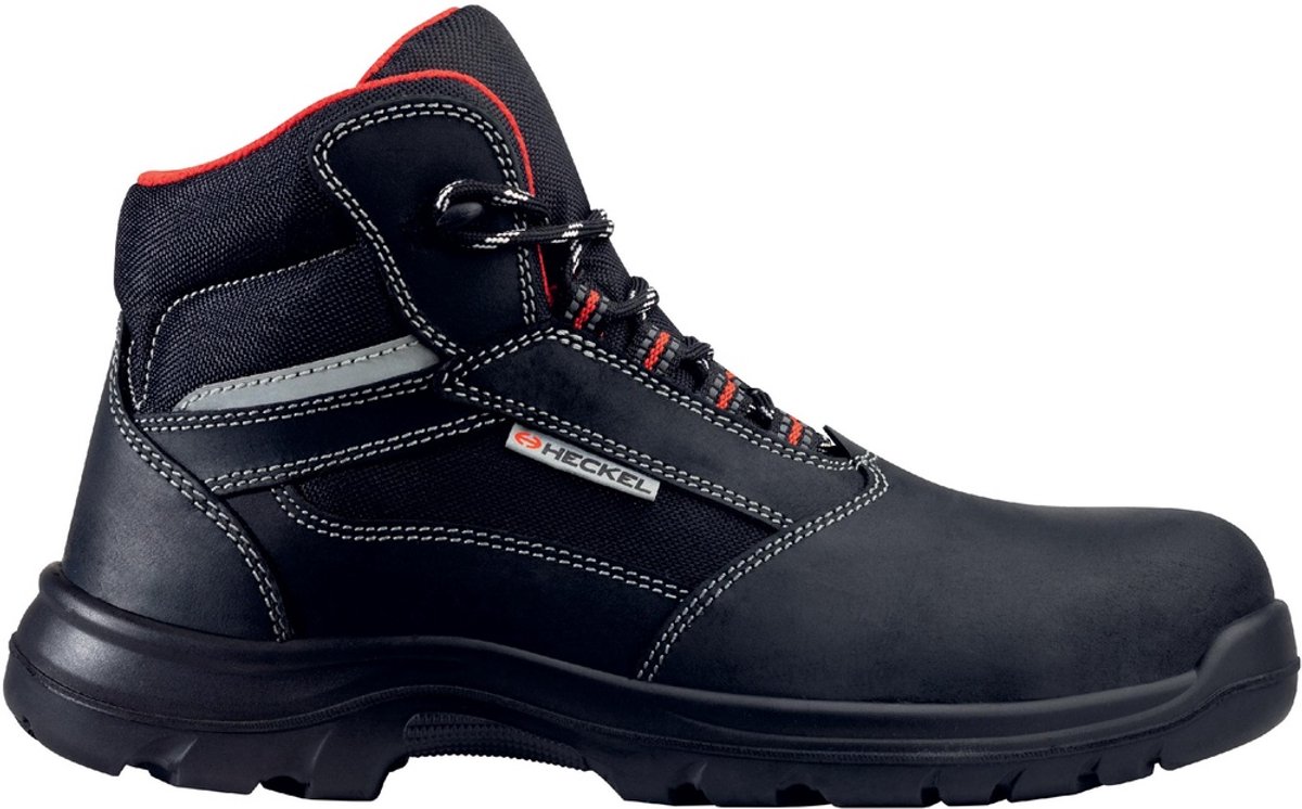 Heckel - Zwarte Beschermende Schoenen - Hoog - Veiligheidsneus - Maat 39