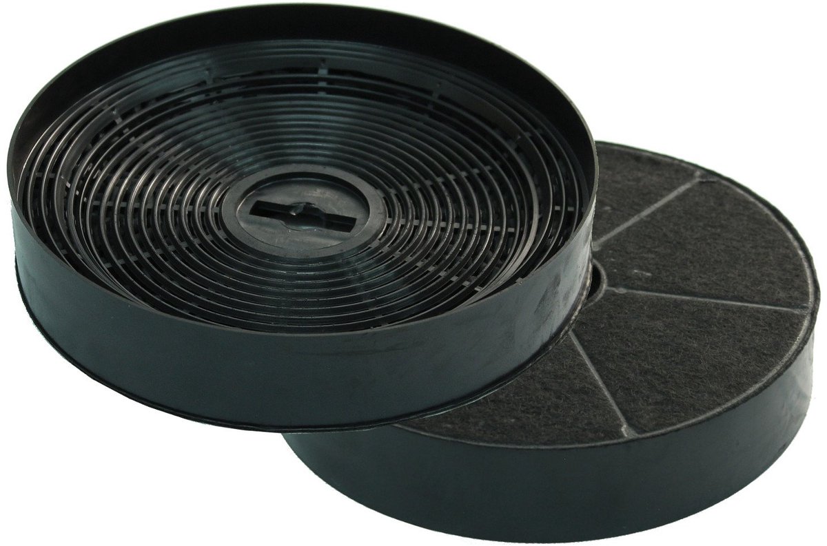Premium vervangingsfilters - actieve kool - set van 2 - rond 17 cm