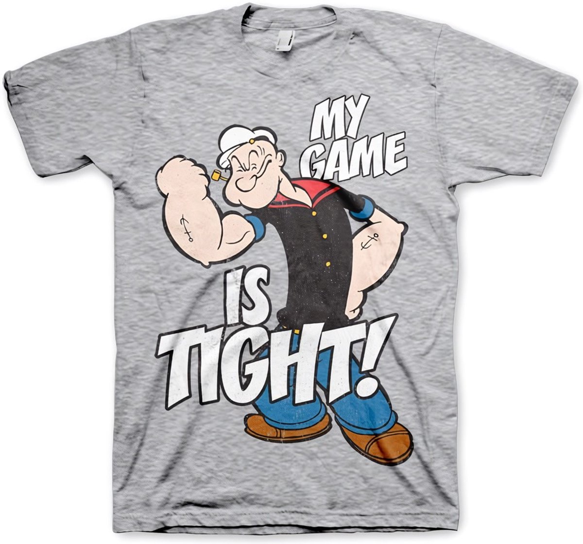 Popeye Game Is Tight T-shirt, grijs gemêleerd