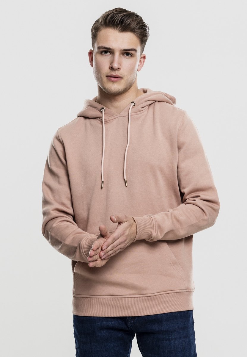 Urban Classics Basic Sweat Hoodie/trui S Roze