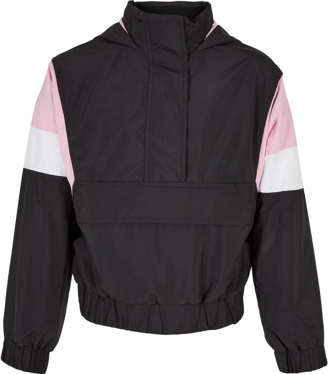 Urban Classics Light 3-Tone Pull Over Kinder Jacket Kids 110/116 Zwart